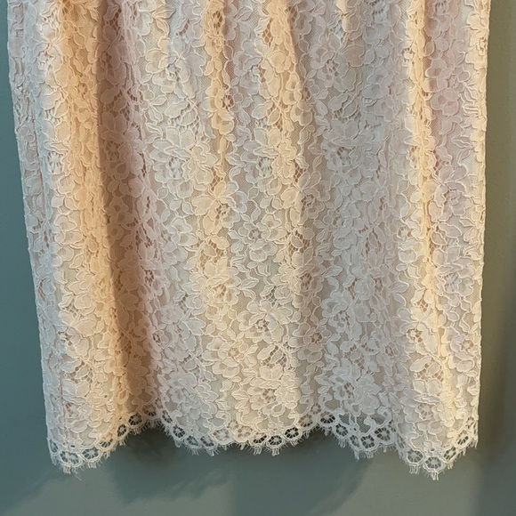 Shoshanna Sierra Pink Lace Sleeveless Cocktail Dress Size 12 - Picture 4 of 9
